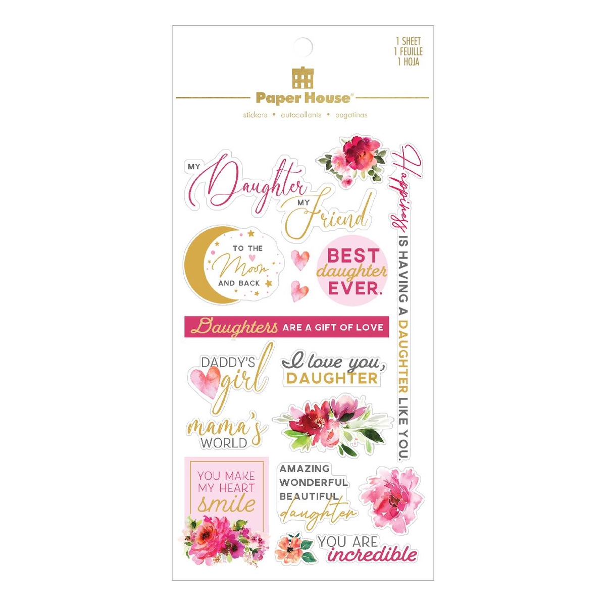 Paper House Daughter Stickers 16 Pieces