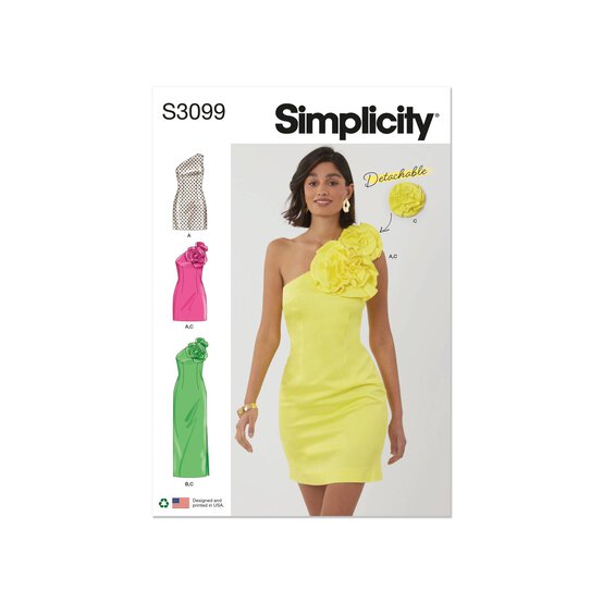 Simplicity Women’s Petite Dress Sewing Pattern S3099 (12-20)