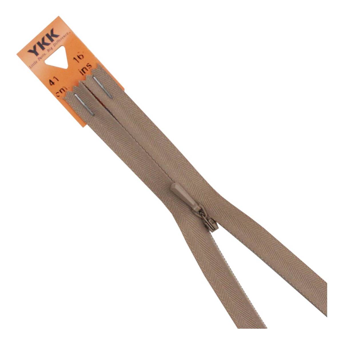 YKK Cream Concealed Zip 41cm