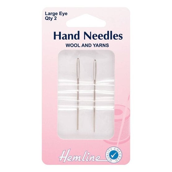 Hemline Yarn Hand Needles 2 Pack