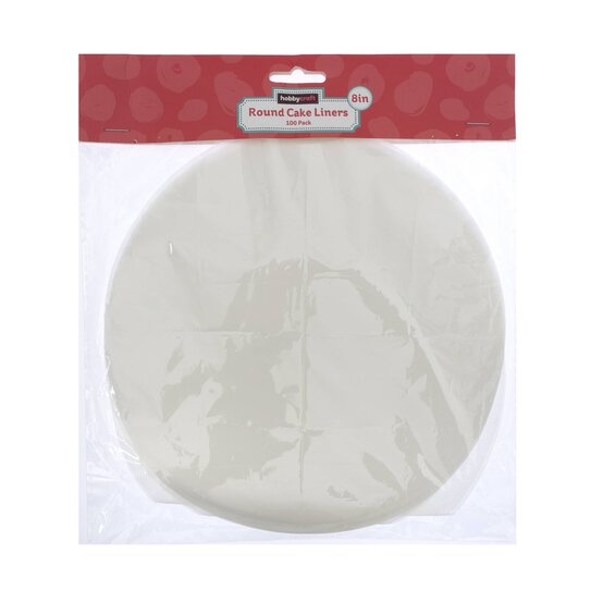 Round Cake Liner 8 Inches 100 Pack
