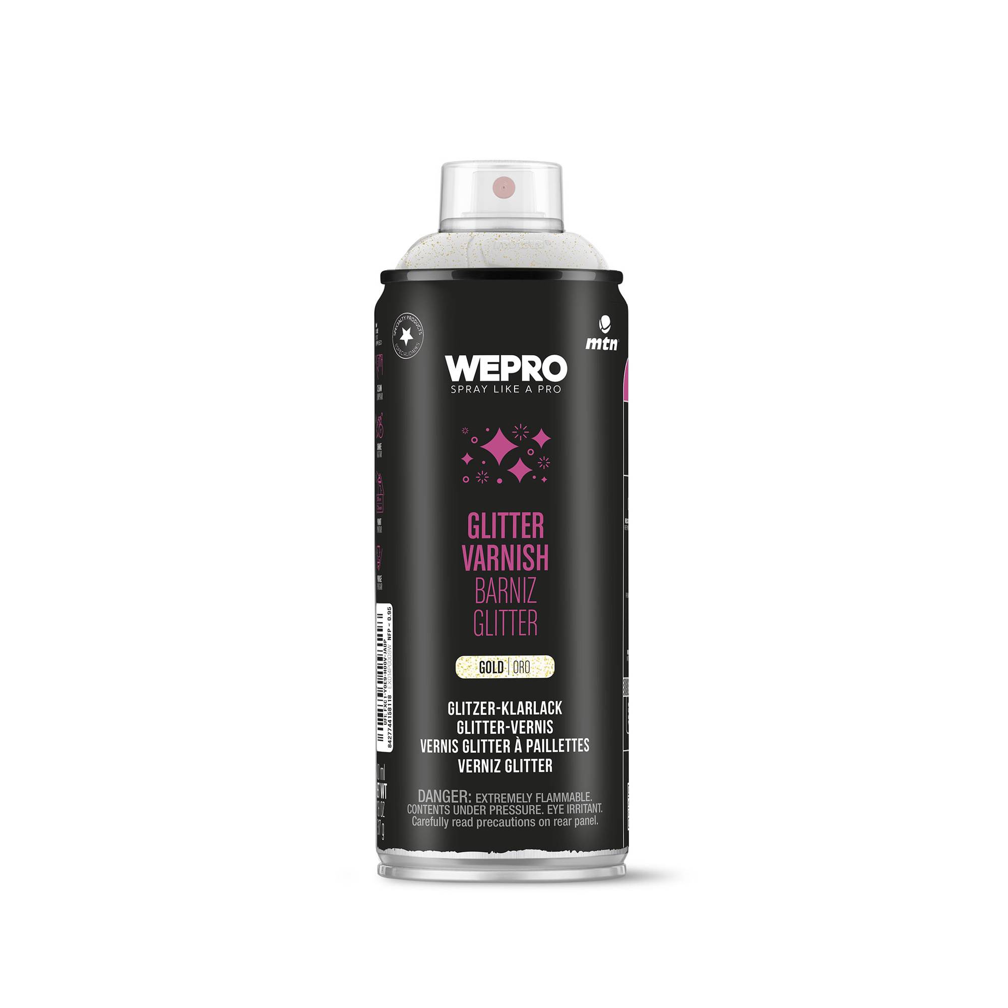MTN WEPRO Gold Glitter Varnish 400ml