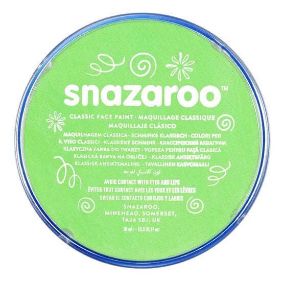 Snazaroo Lime Green Face Paint Compact 18ml