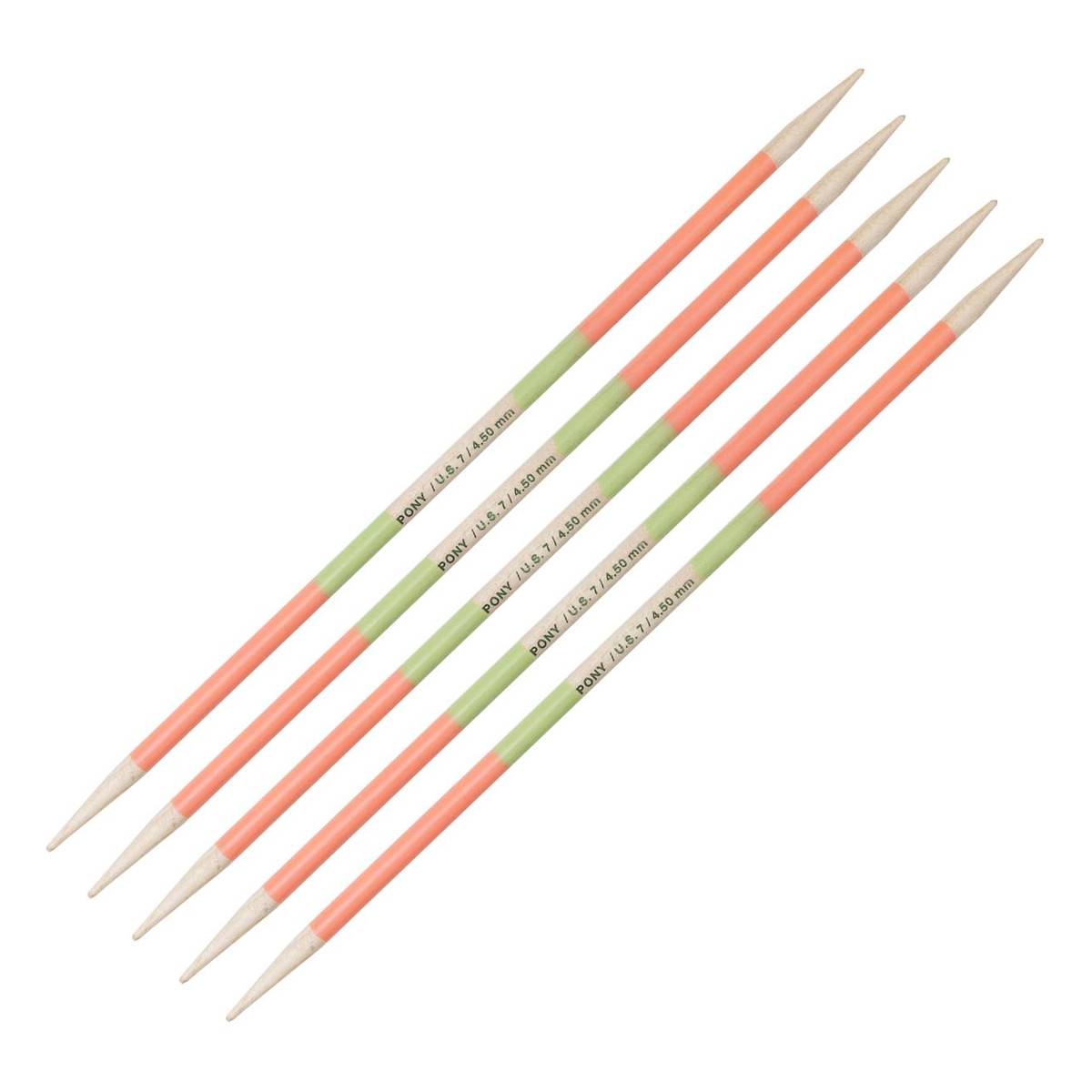 Pony Flair Double Ended Knitting Needles 20cm 4.5mm 5 Pack