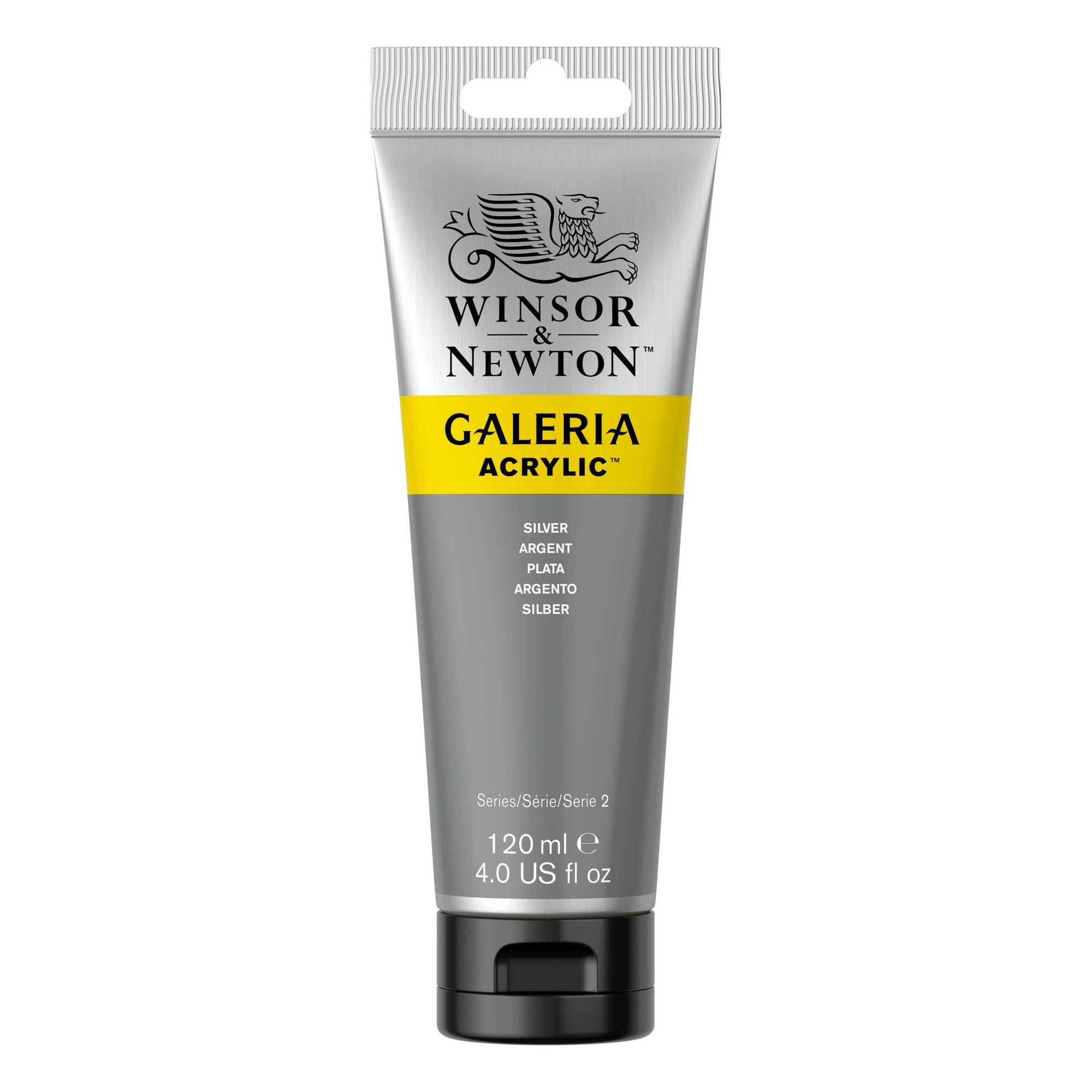 Winsor & Newton Galeria Silver Acrylic Paint 120ml