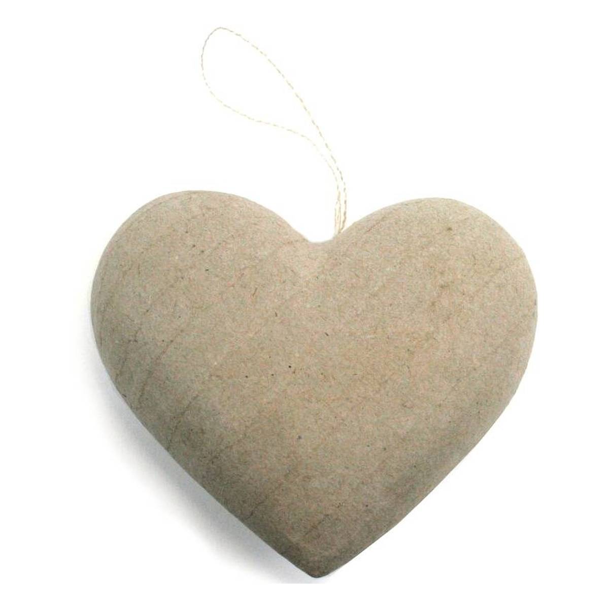 Mache Hanging Heart Decoration 10cm