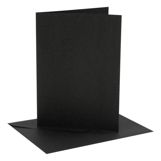 Black Cards5 x 7 Inches 4 Pack