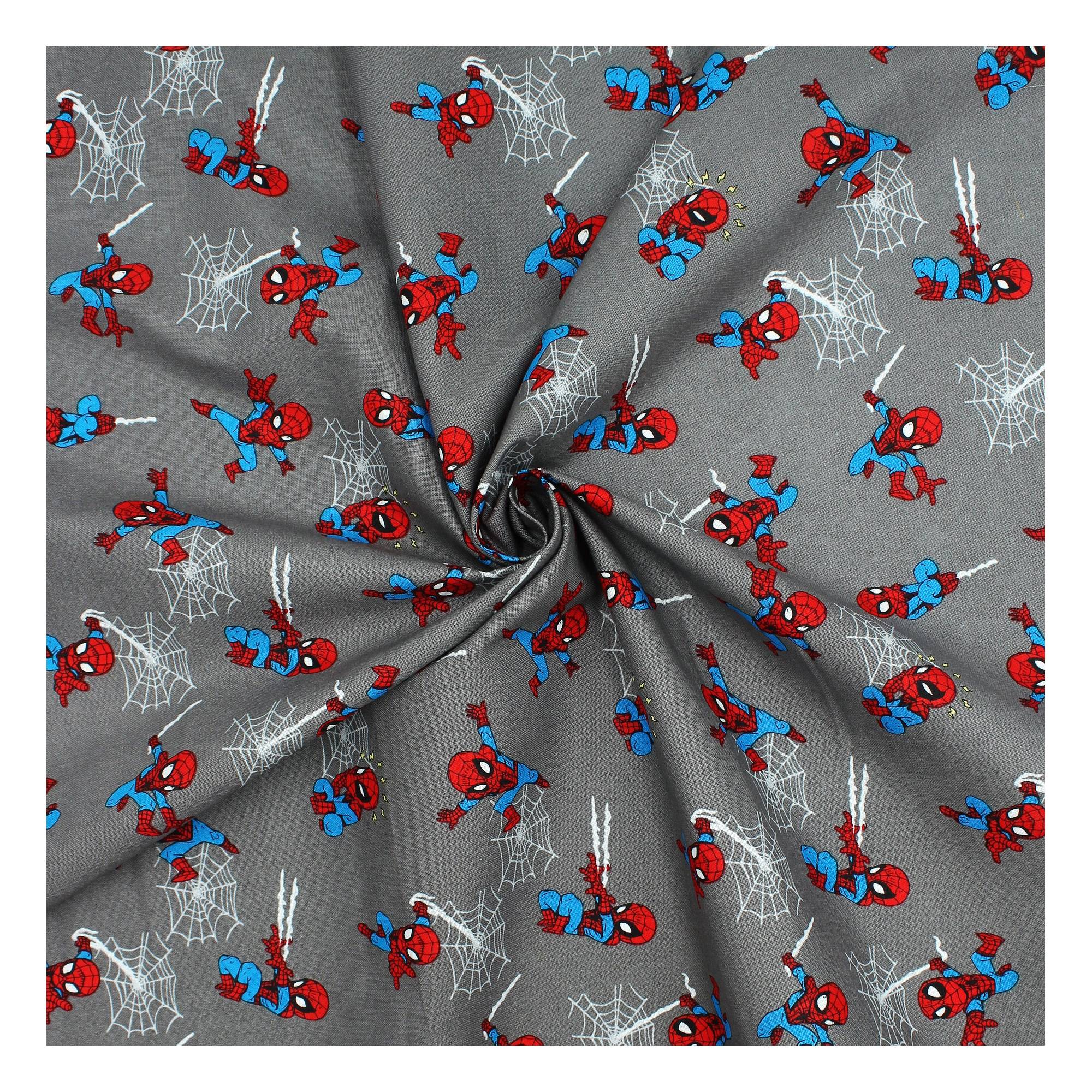 Mini Spider-Man Cotton Fabric by the Metre