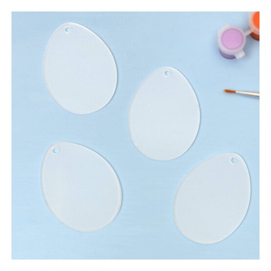 Hanging Acrylic Egg Decoration 4 Pack