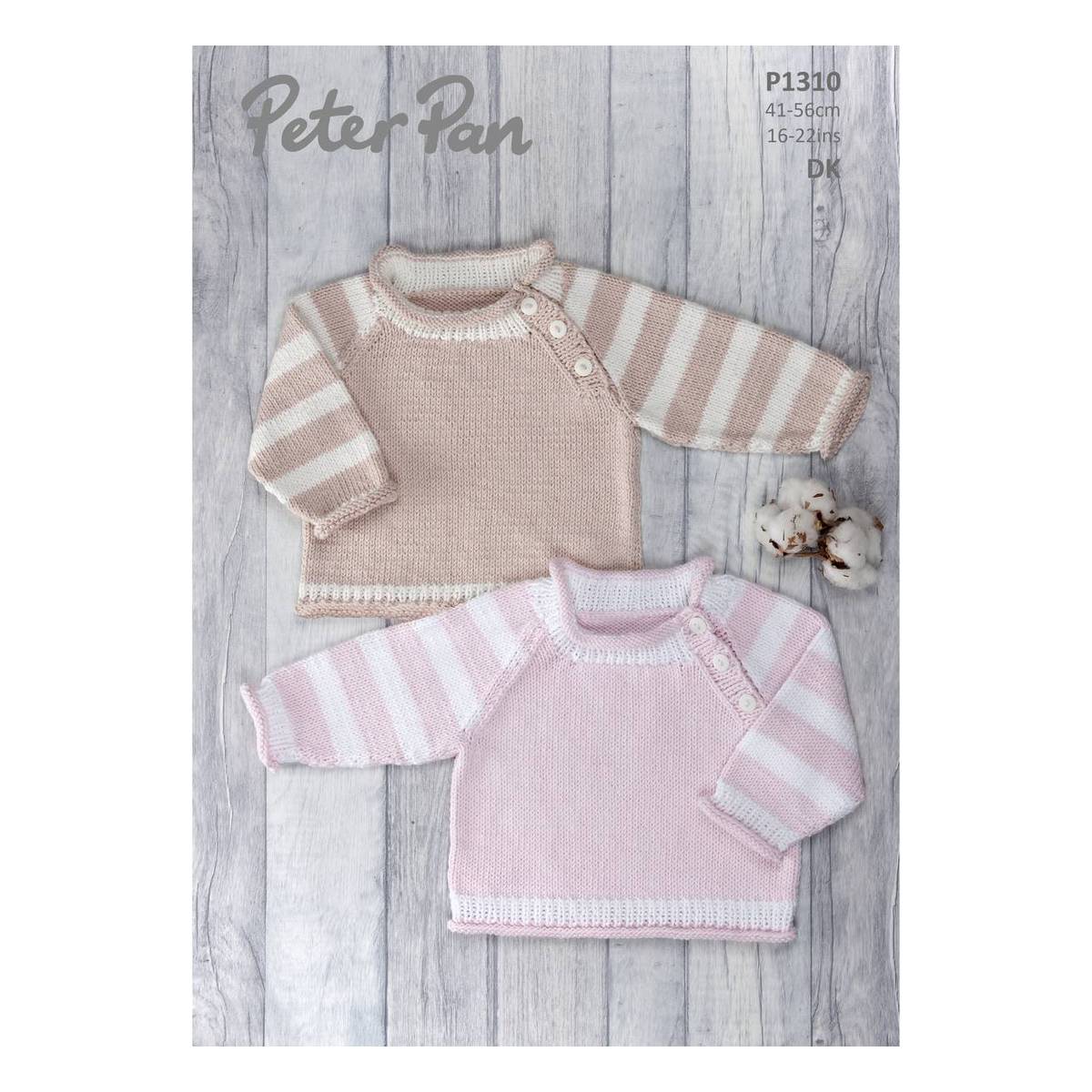 Peter Pan Baby Cotton Jumper Digital Pattern P1310