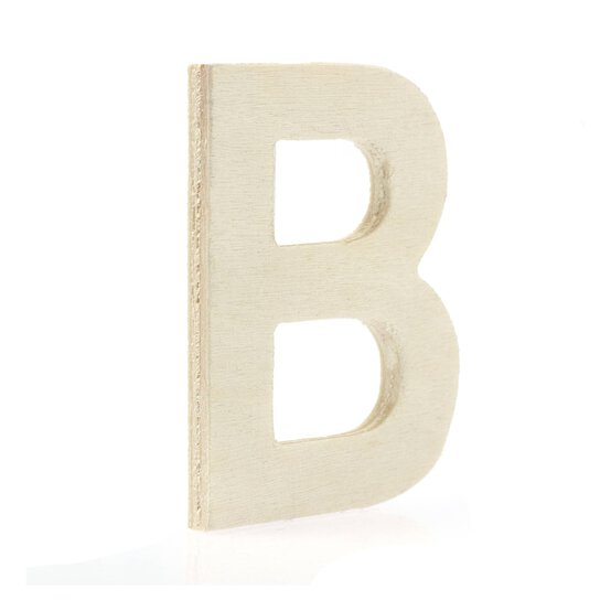 Small Wooden Letter B 6.5cm