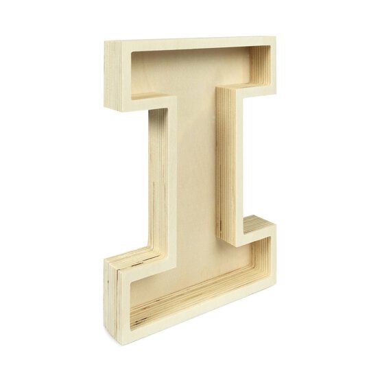 Wooden Fillable Letter I 22cm