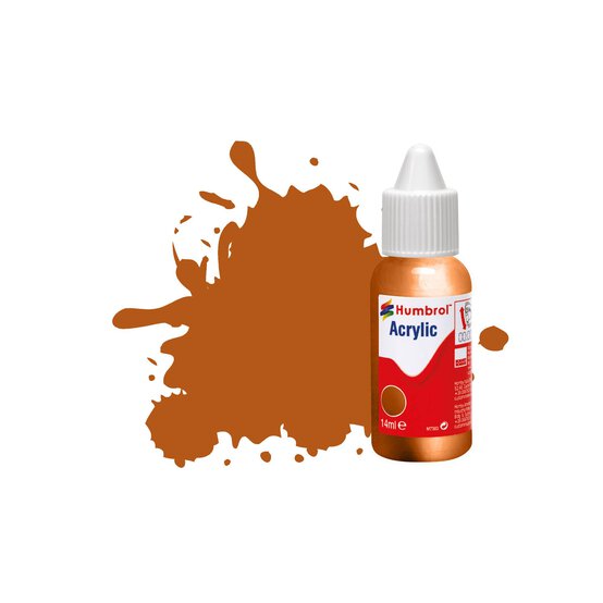 Humbrol 55 Bronze Metallic Acrylic Paint Dropper 14ml