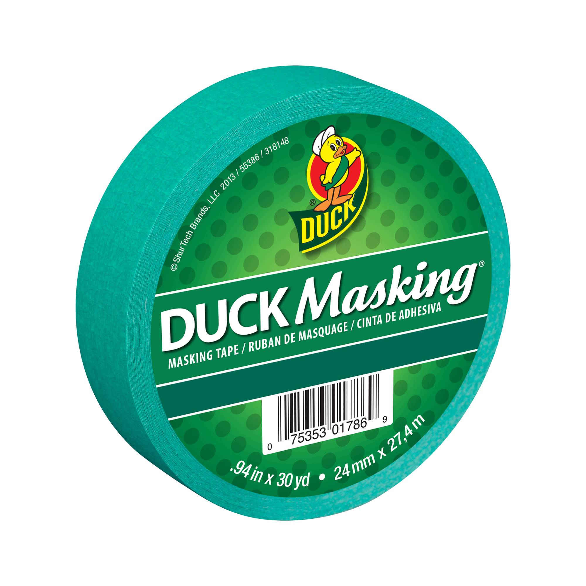 Duck Tape Dark Green Masking Tape 24mm x 27.4m