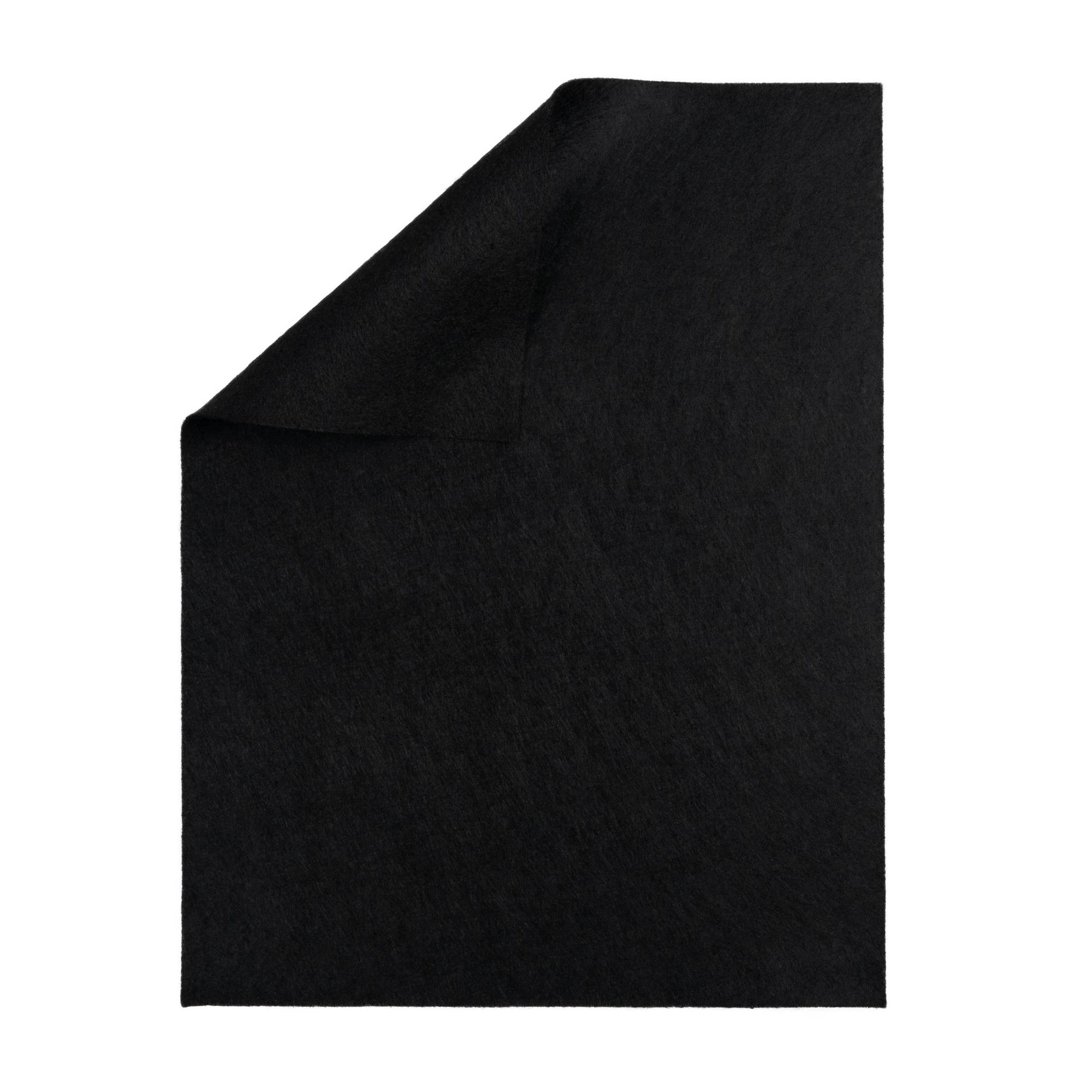 Black Polyester Felt Sheet A4