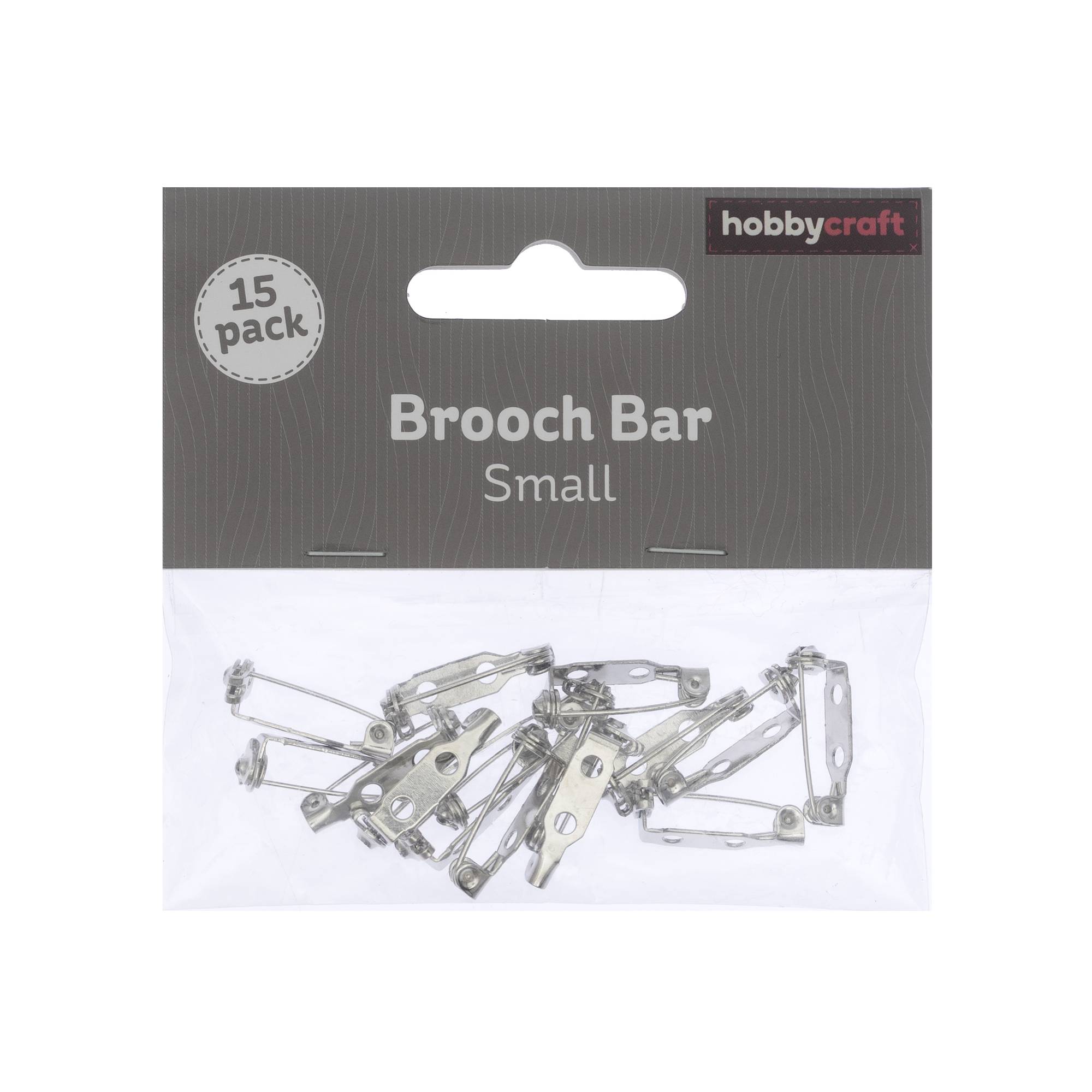Brooch Bar Findings 20mm 15 Pack