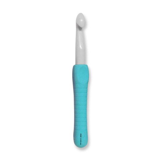 Pony Aqua Easy Grip Crochet Hook 12mm x 17cm