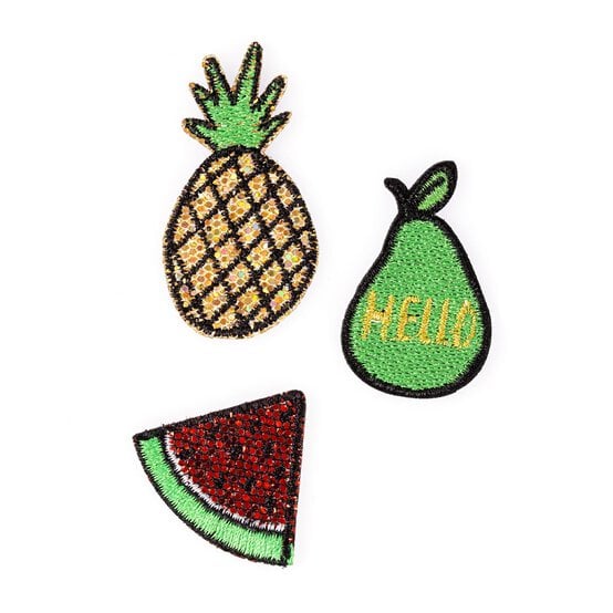 Fruit Iron-On Patches 3 Pack