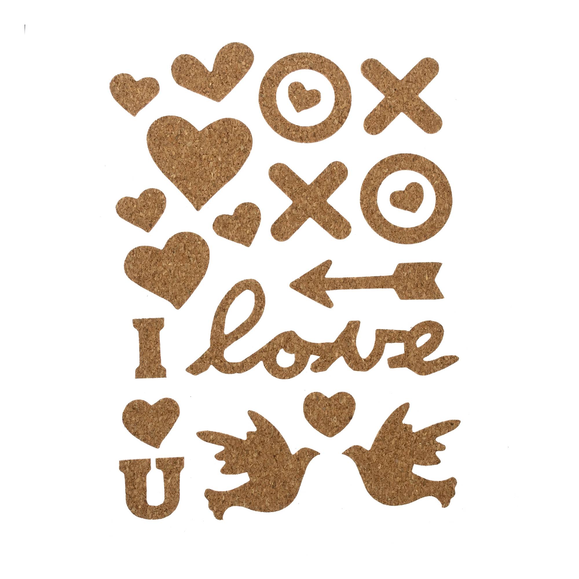 Love Cork Stickers 20 Pack