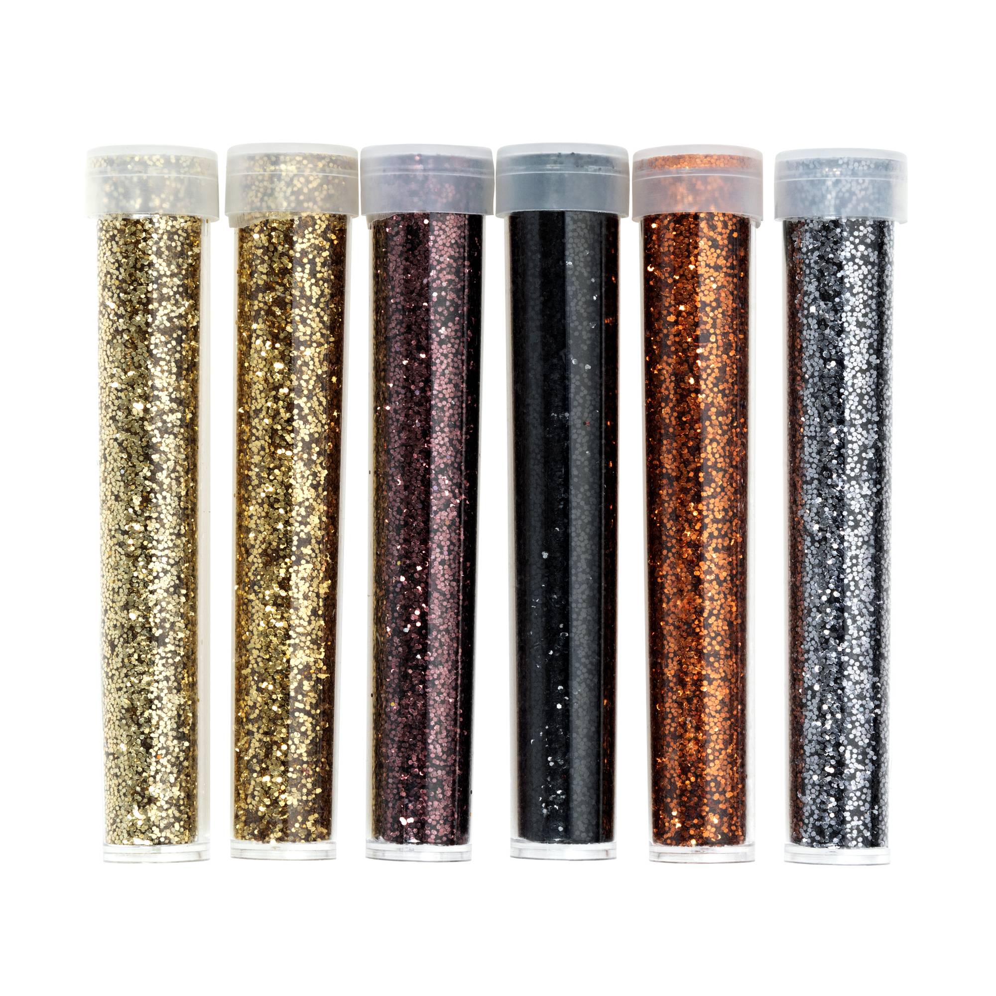 Metallic Biodegradable Glitter Tubes 6g 6 Pack