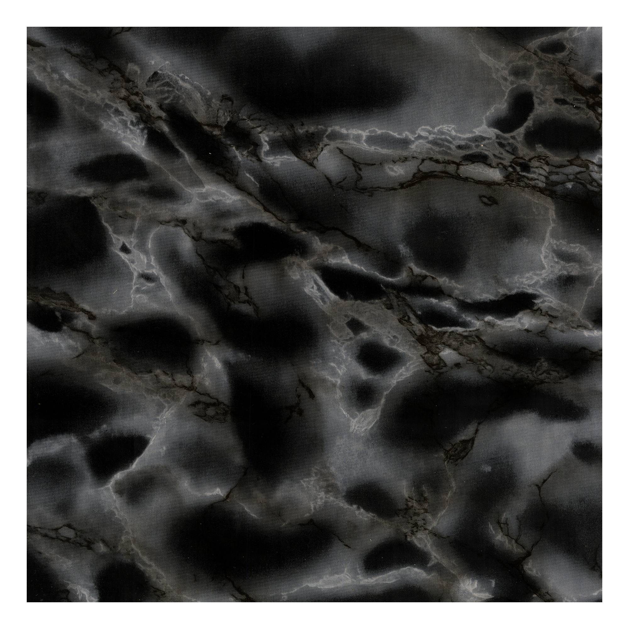 Fablon Black Marble Classic Sticky Back Plastic 67.5cm x 2m