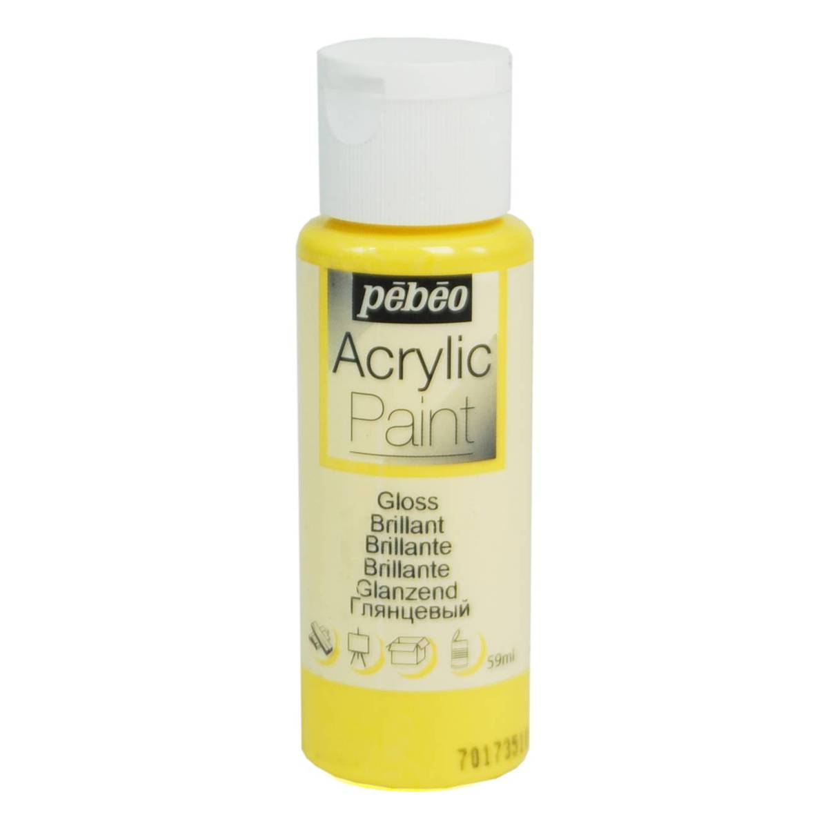 Pebeo Chick Yellow Gloss Acrylic Craft Paint 59ml