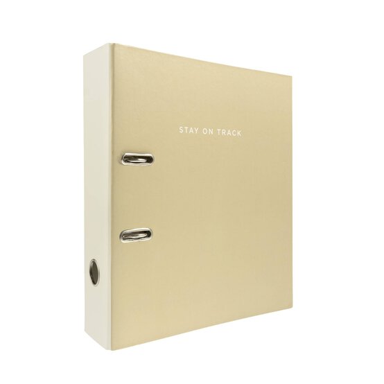 Stay on Track Neutral A4 Lever Arch File