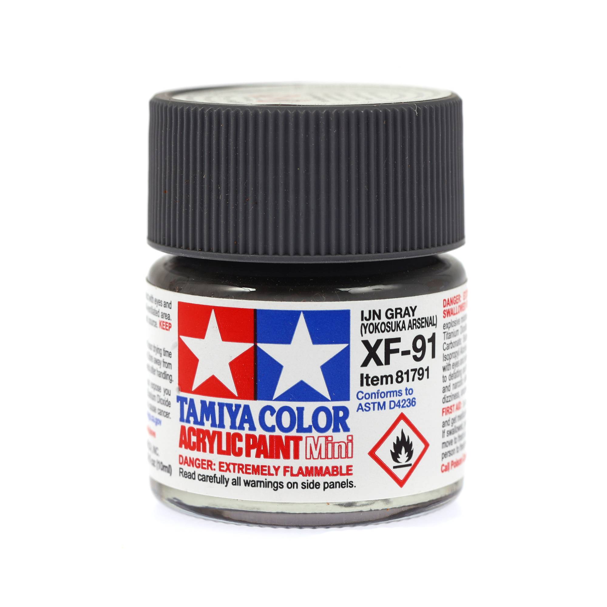 Tamiya Colour Light Grey Acrylic Paint 10ml (XF-91)