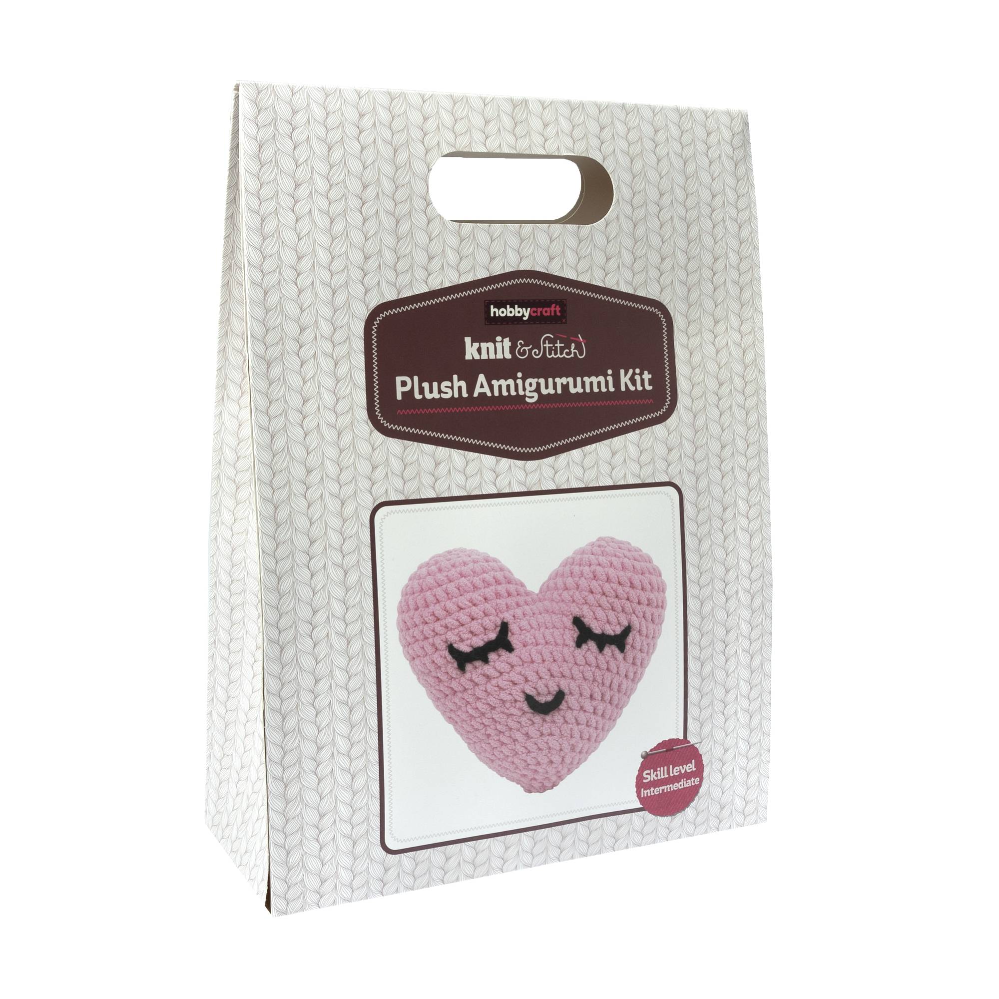 Mini Heart Plush Amigurumi Kit