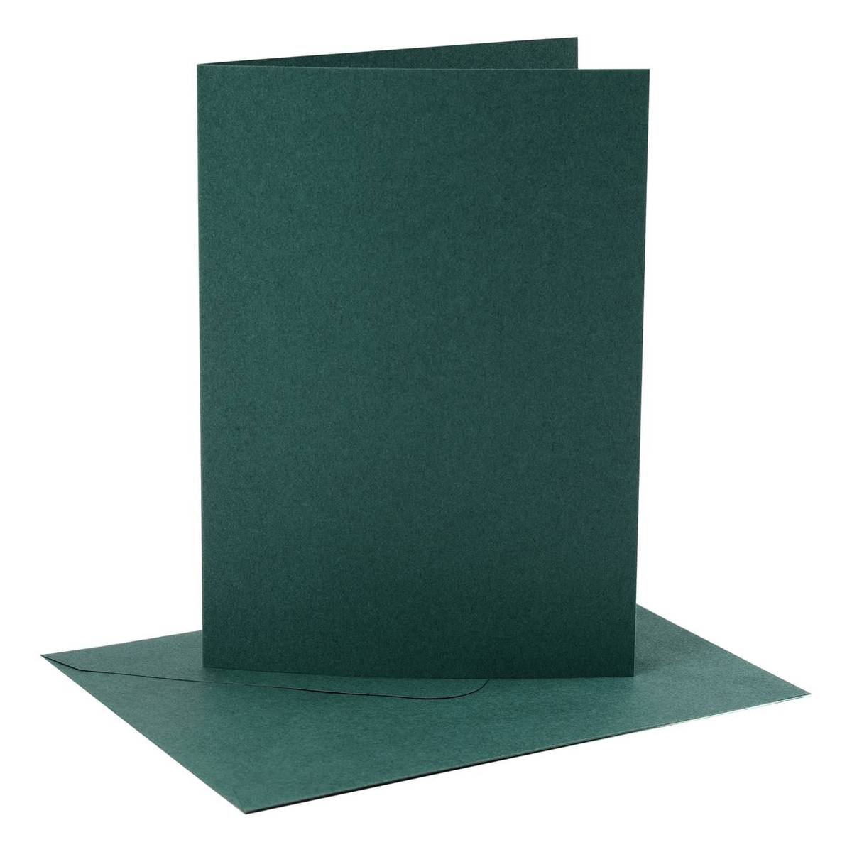 Dark Green Cards5 x 7 Inches 4 Pack