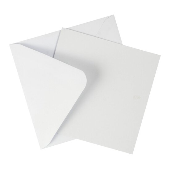 White Cards 6 x 6 Inches 20 Pack
