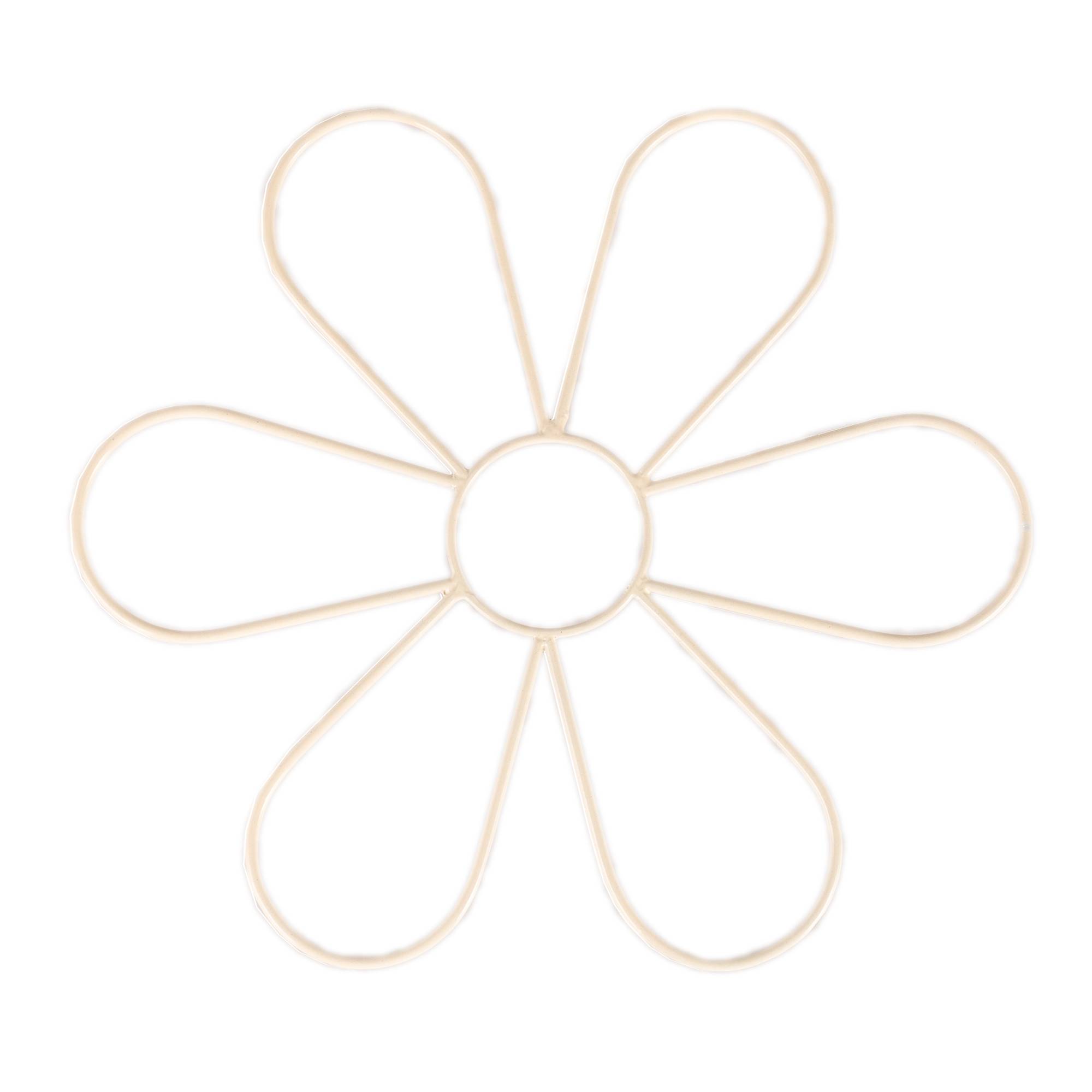 Macram&eacute; Metal Flower Frame 25cm