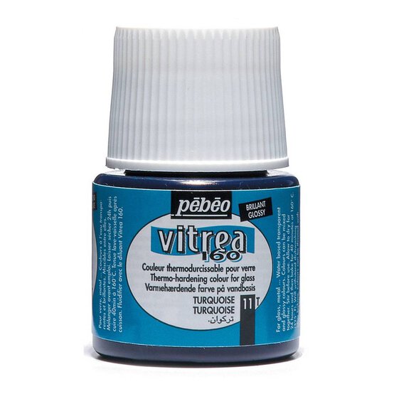 Pebeo Turquoise Vitrea 160 Paint 45ml