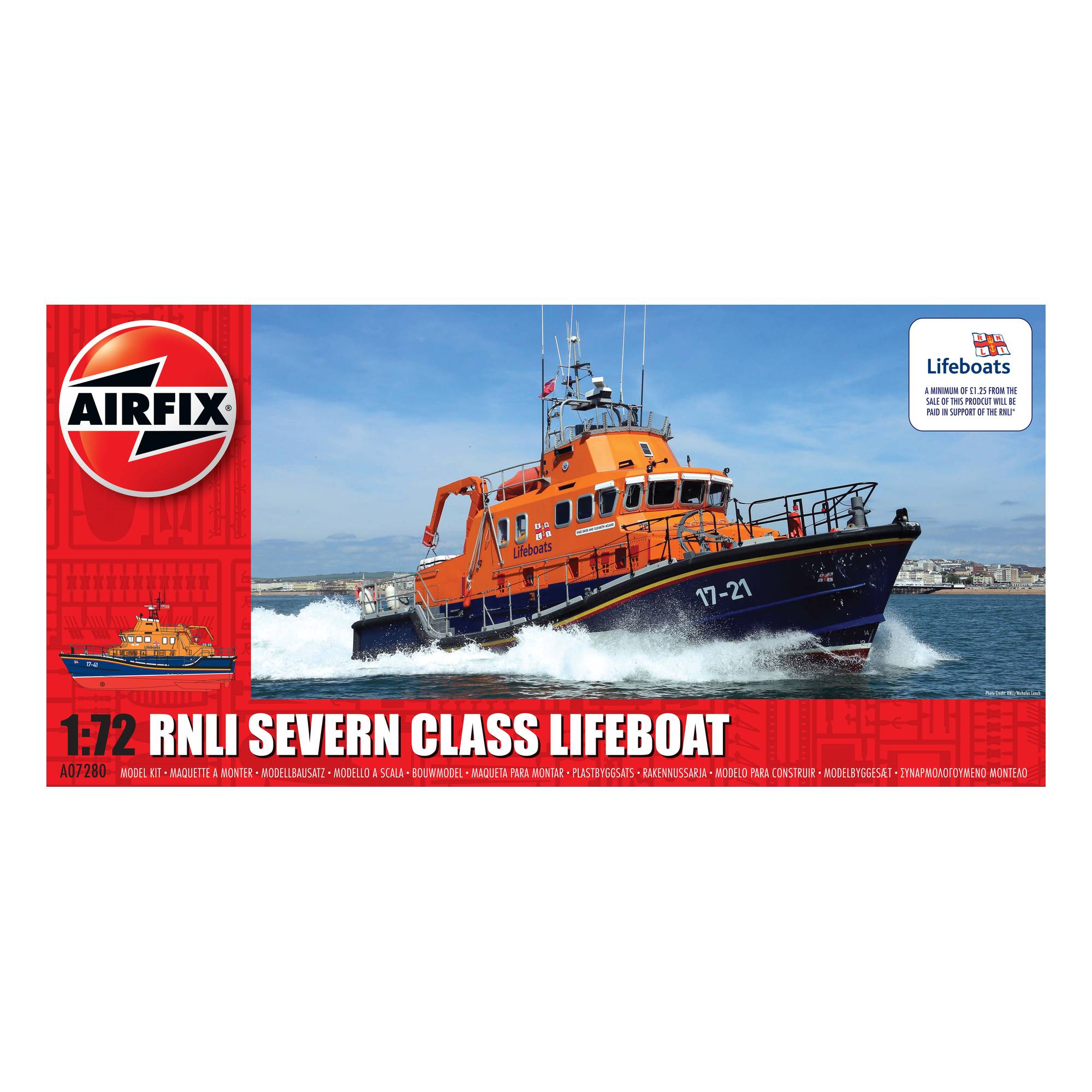Airfix RNLI Severn Class Lifeboat Model Kit 1:72