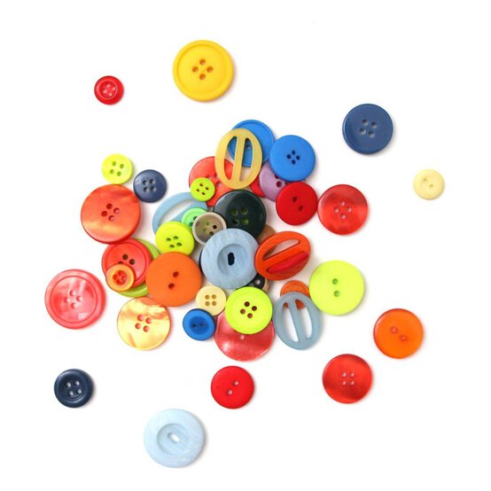 Assorted Jar of Buttons 200g