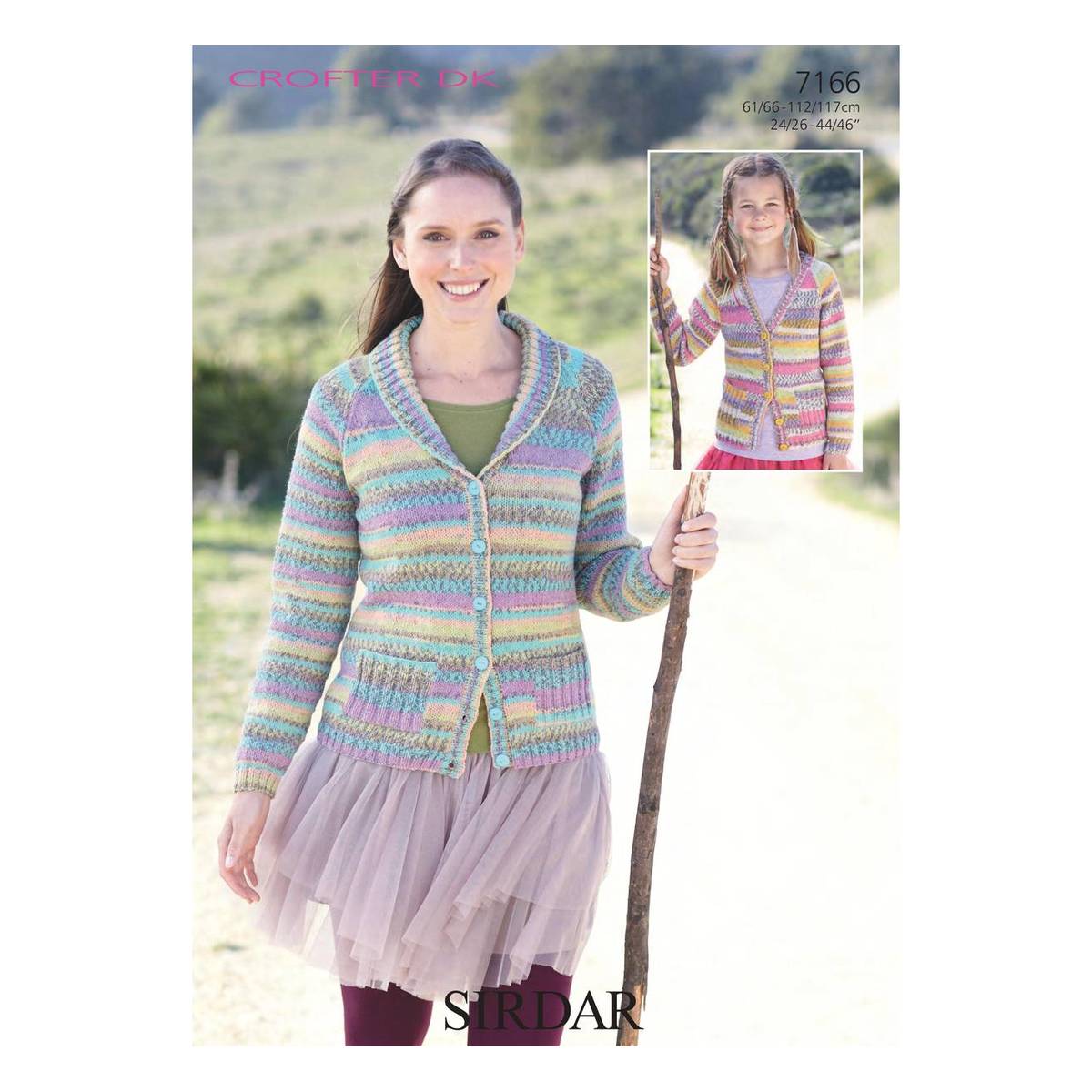 Sirdar Crofter DK Cardigans Digital Pattern 7166