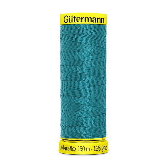 Gutermann Teal Maraflex Stretchy Sewing Thread 150m (189)