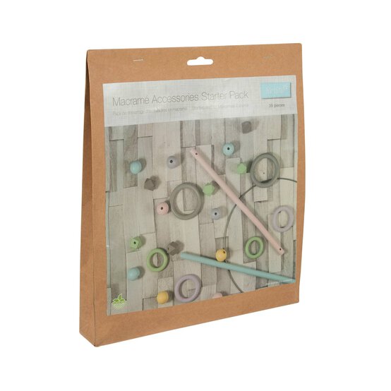 Trimits Macram&eacute; Pastel Accessory Starter Kit 39 Pieces