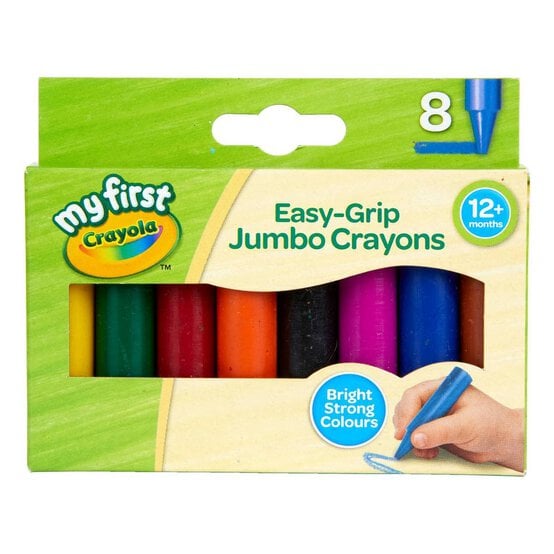 My First Crayola Easy-Grip Jumbo Crayons 8 Pack