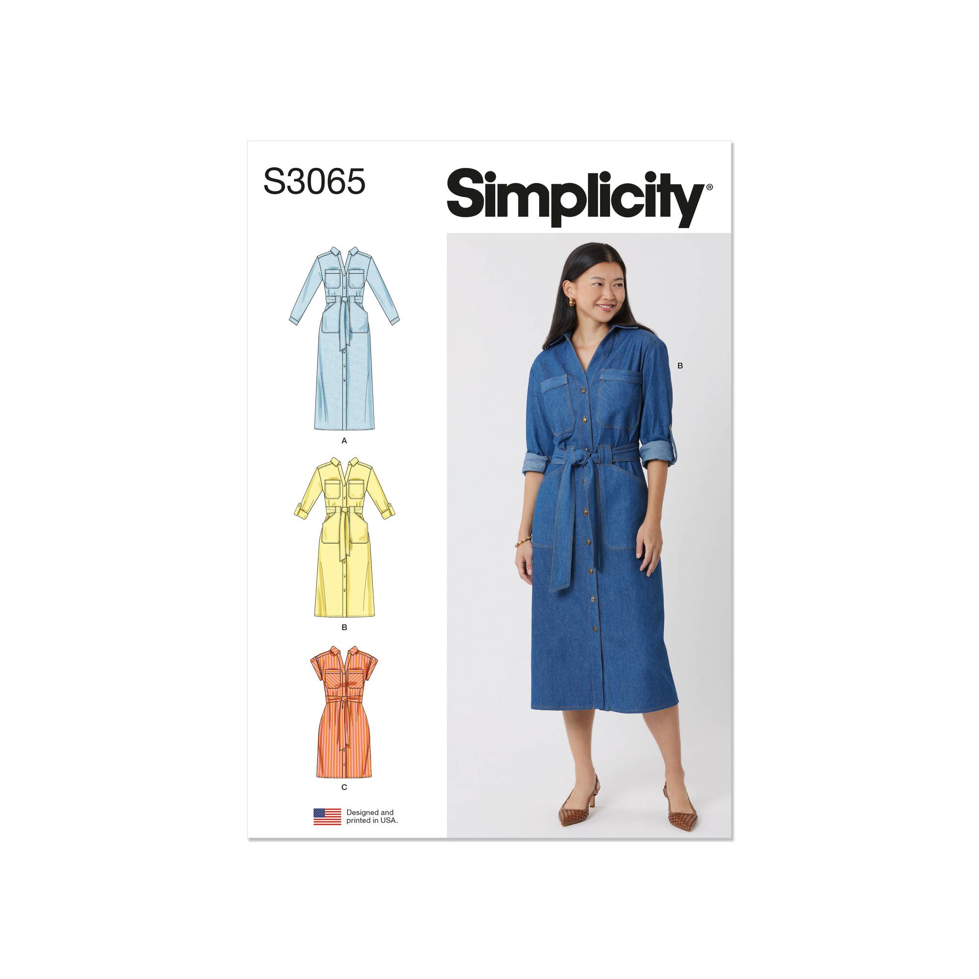 Simplicity Women’s Dress Sewing Pattern S3065 (20W-28W)