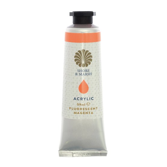 Shore & Marsh Fluorescent Magenta Acrylic Paint 59ml