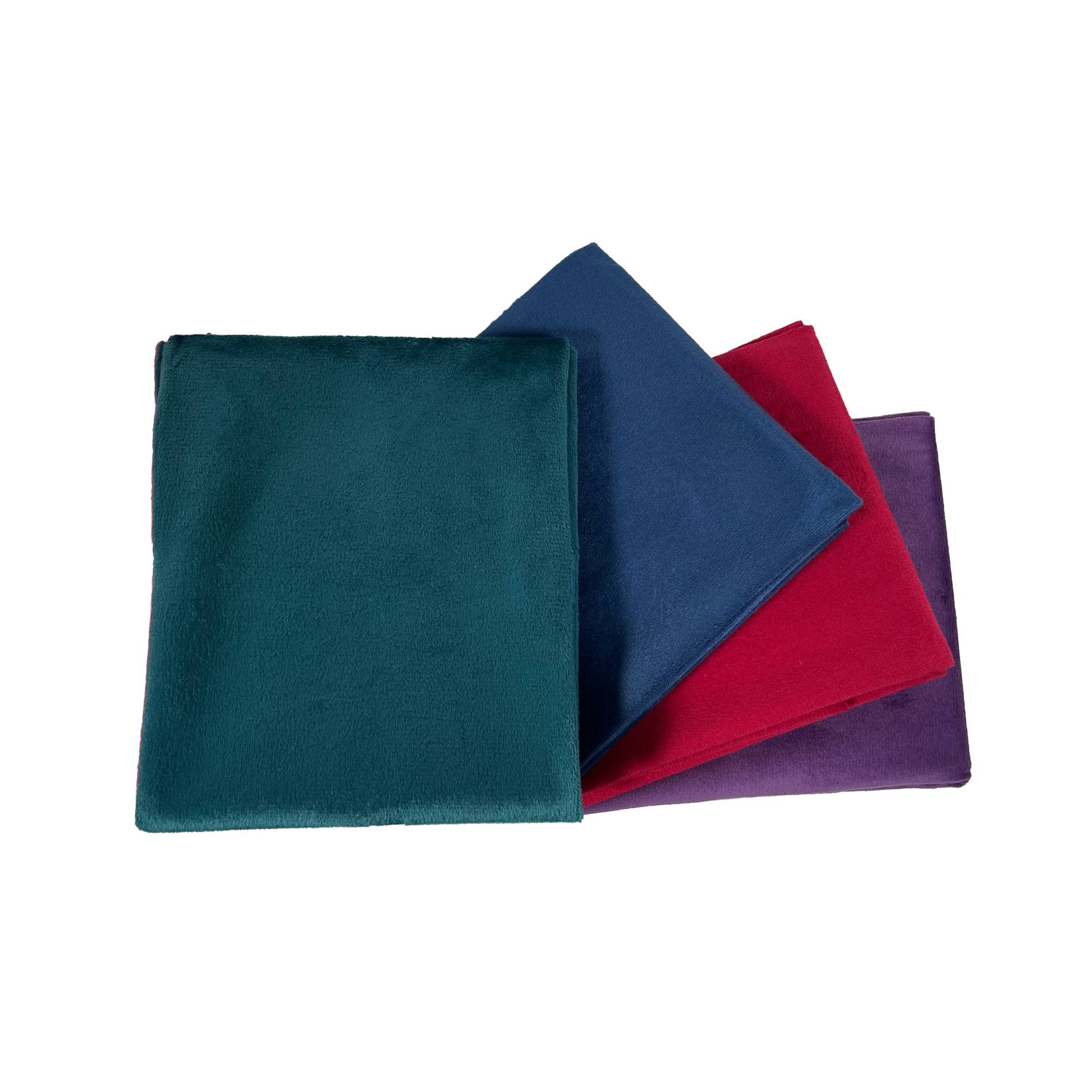 Jewel Tone Velour Fat Quarters 4 Pack