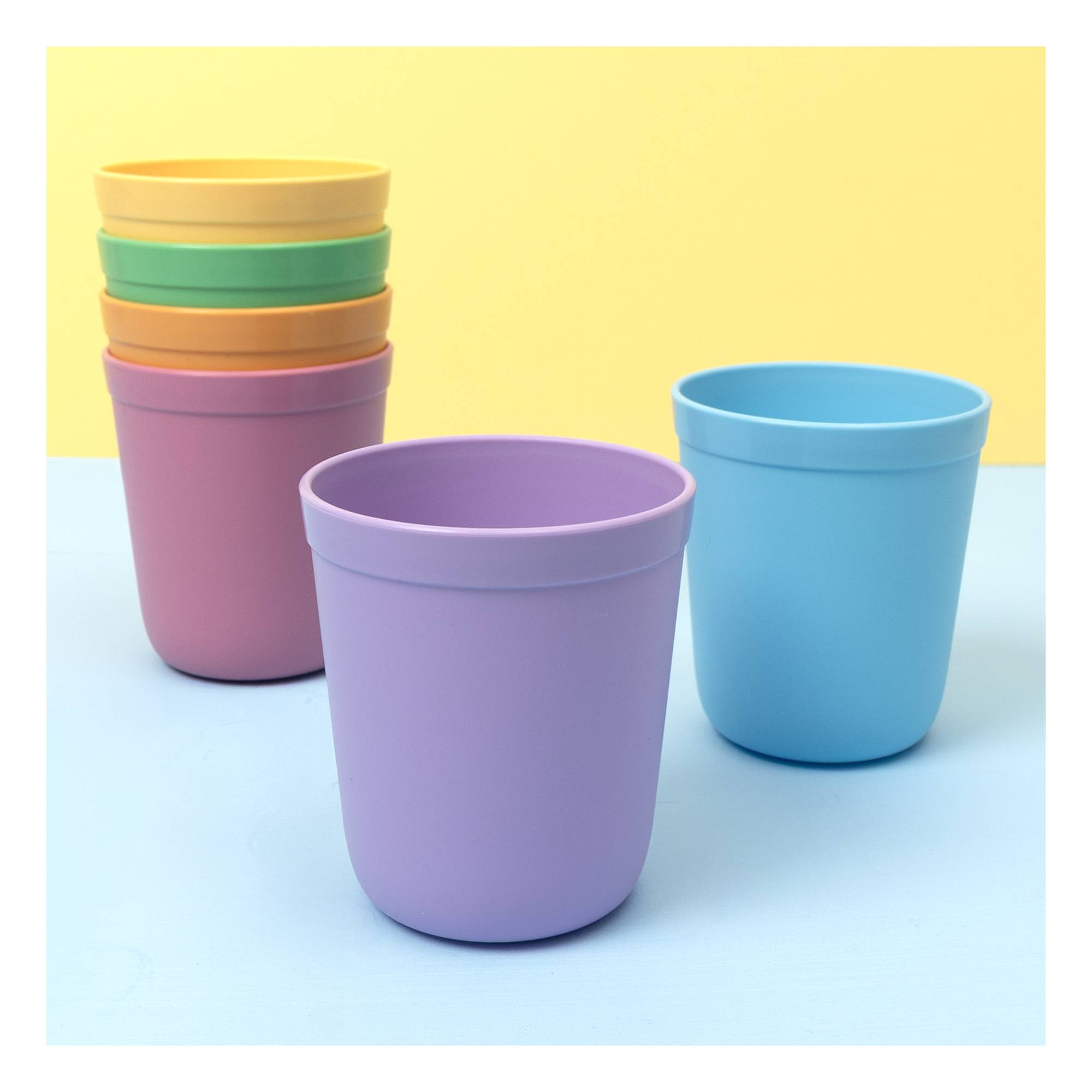 Pastel Plastic Cups 6 Pack