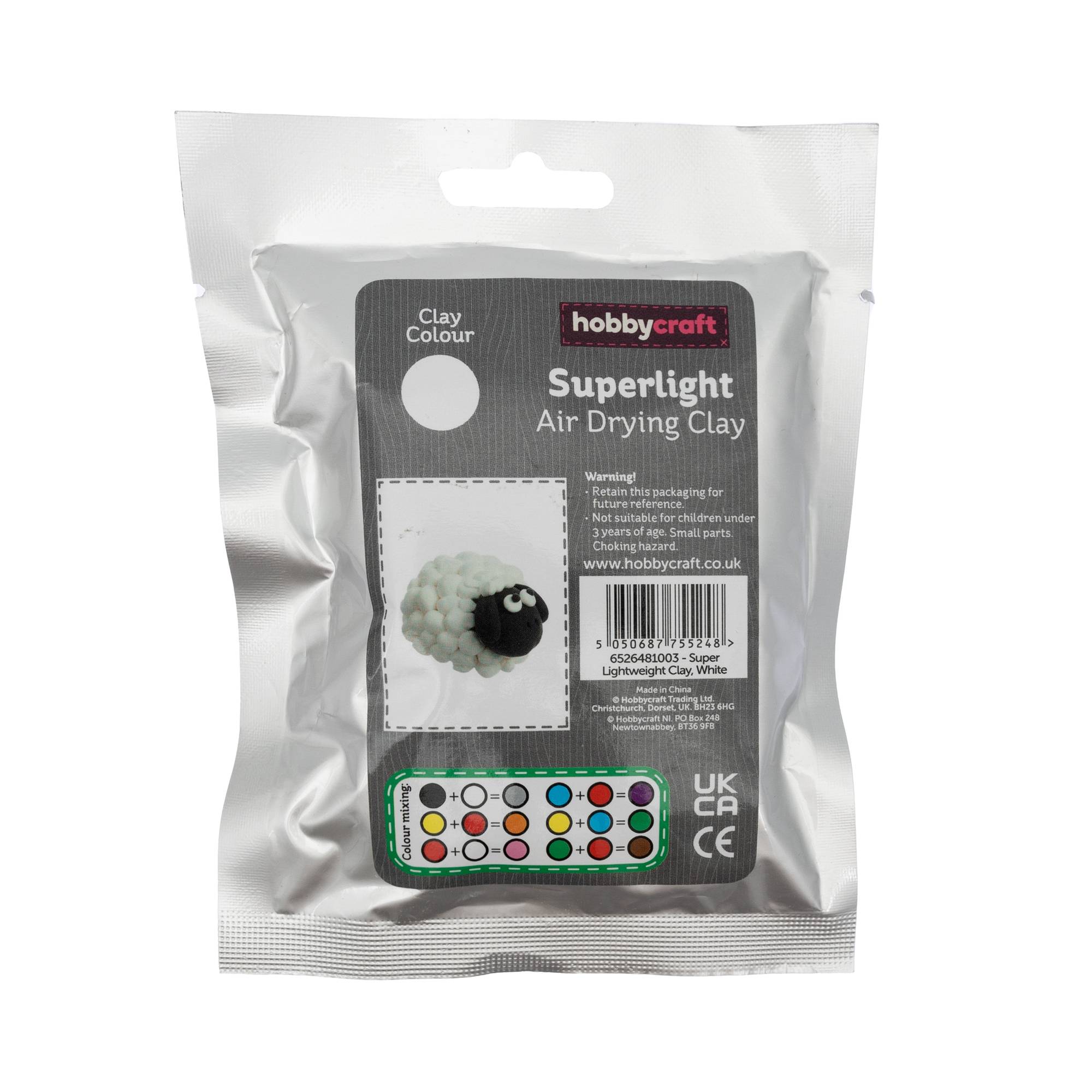 White Superlight Air Drying Clay 30g