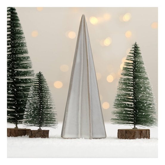 Ceramic Beige Modern Tree Decoration 18cm