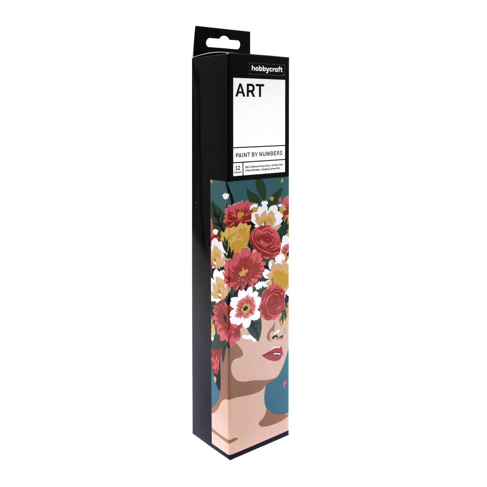 Flowers in Her Hair Paint by Numbers Canvas Roll