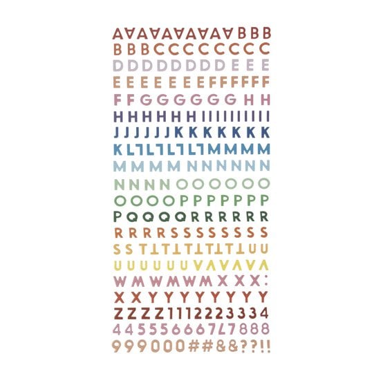 Pastel Foam Alphabet Stickers
