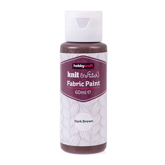 Dark Brown Fabric Paint 60ml