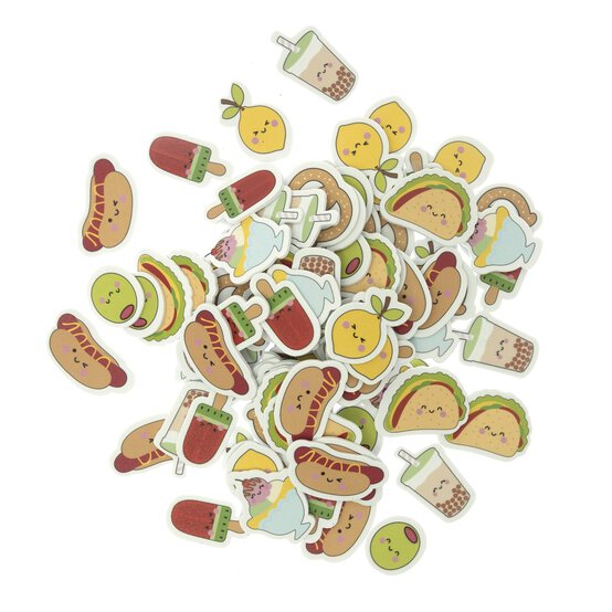 Food Face Foam Stickers 42g