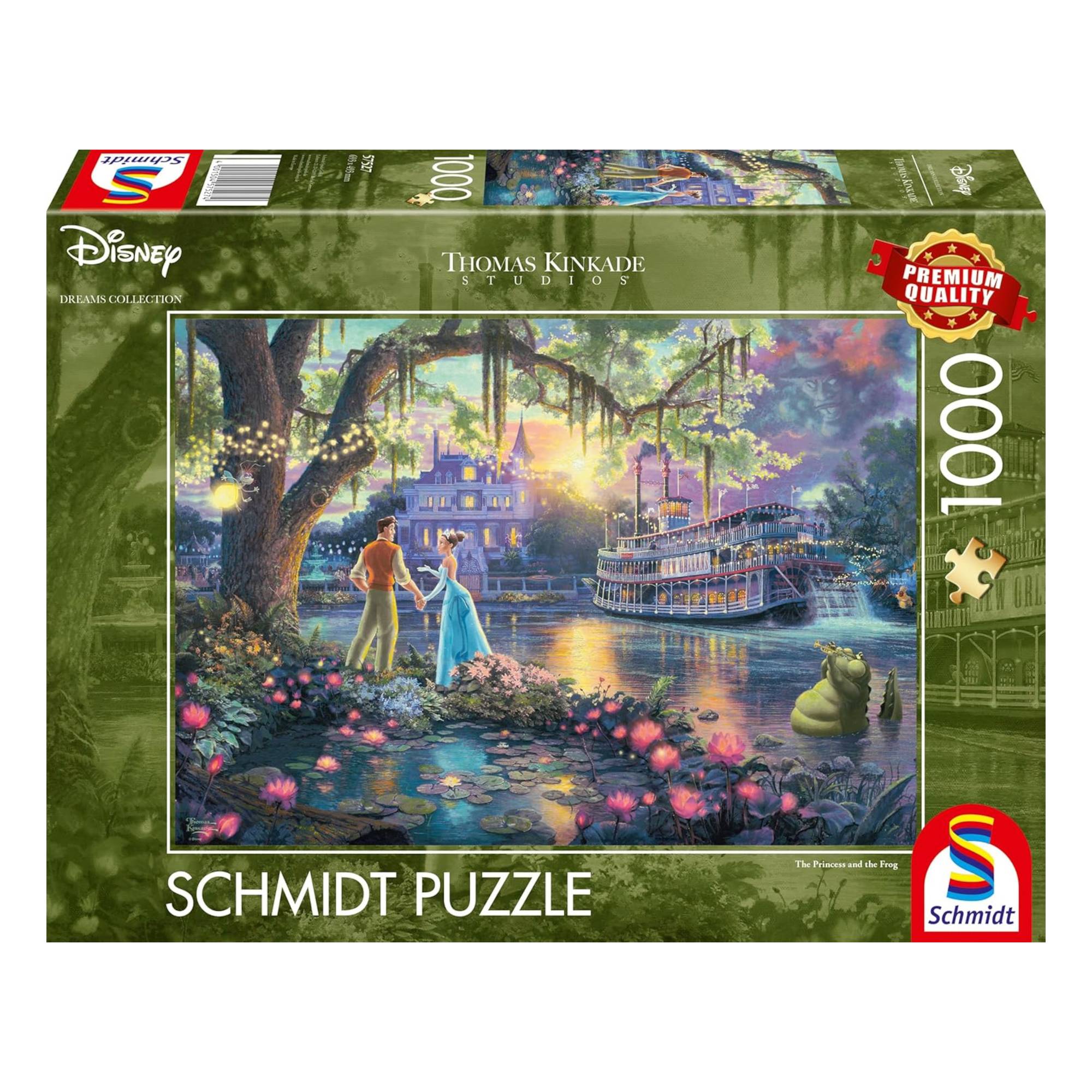 Schmidt Thomas Kinkade Disney Princess & The Frog Jigsaw Puzzle 1000 Pieces